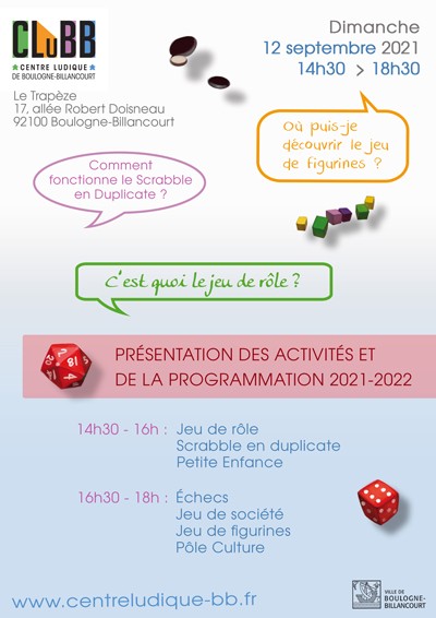 Affiche de la journée de présentation des activités